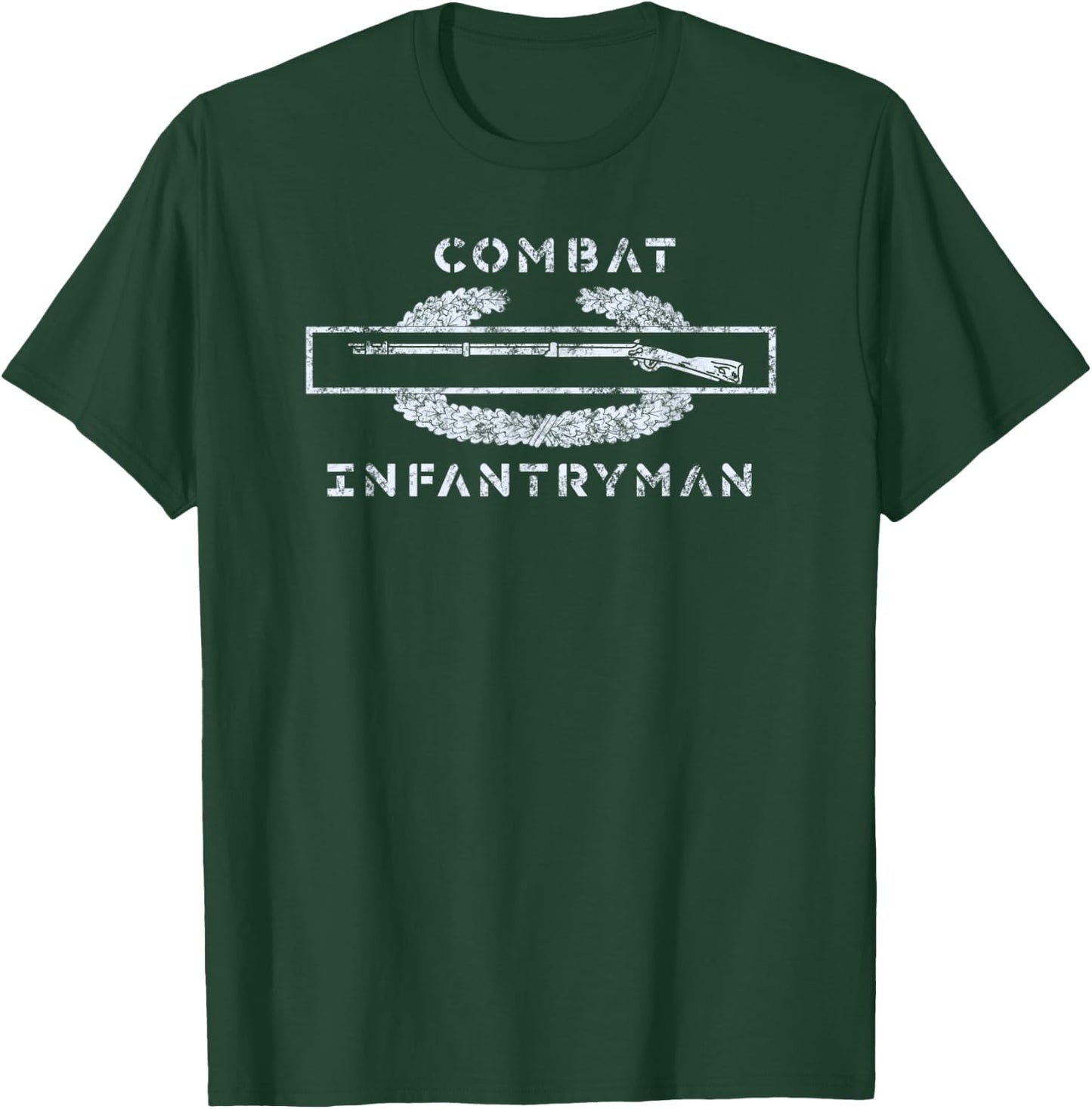 Combat Infantryman Veteran Gift T-Shirt - T-Shirt | Forest