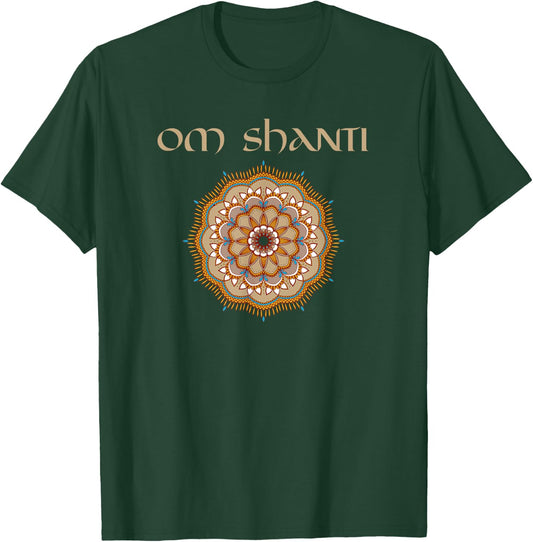 Yoga Teacher Shirt OM Shanti Reiki Holistic Healer T-Shirt - T-Shirt | Forest