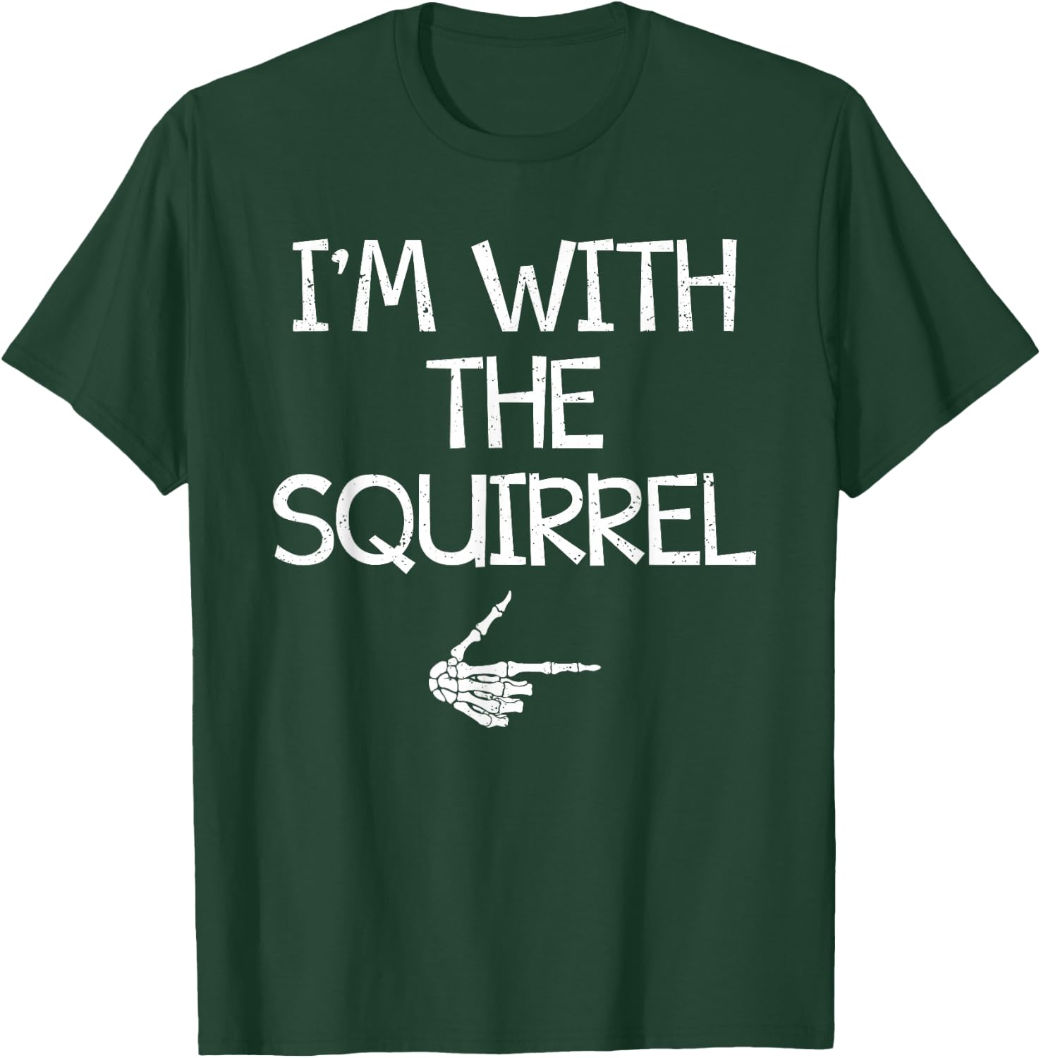 I'm With The Squirrel Halloween Costume Couples Matching T-Shirt - T-Shirt | Forest
