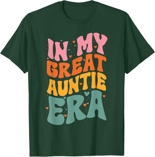 Groovy Retro Great Aunt In My Great Auntie Era T-Shirt - T-Shirt | Forest