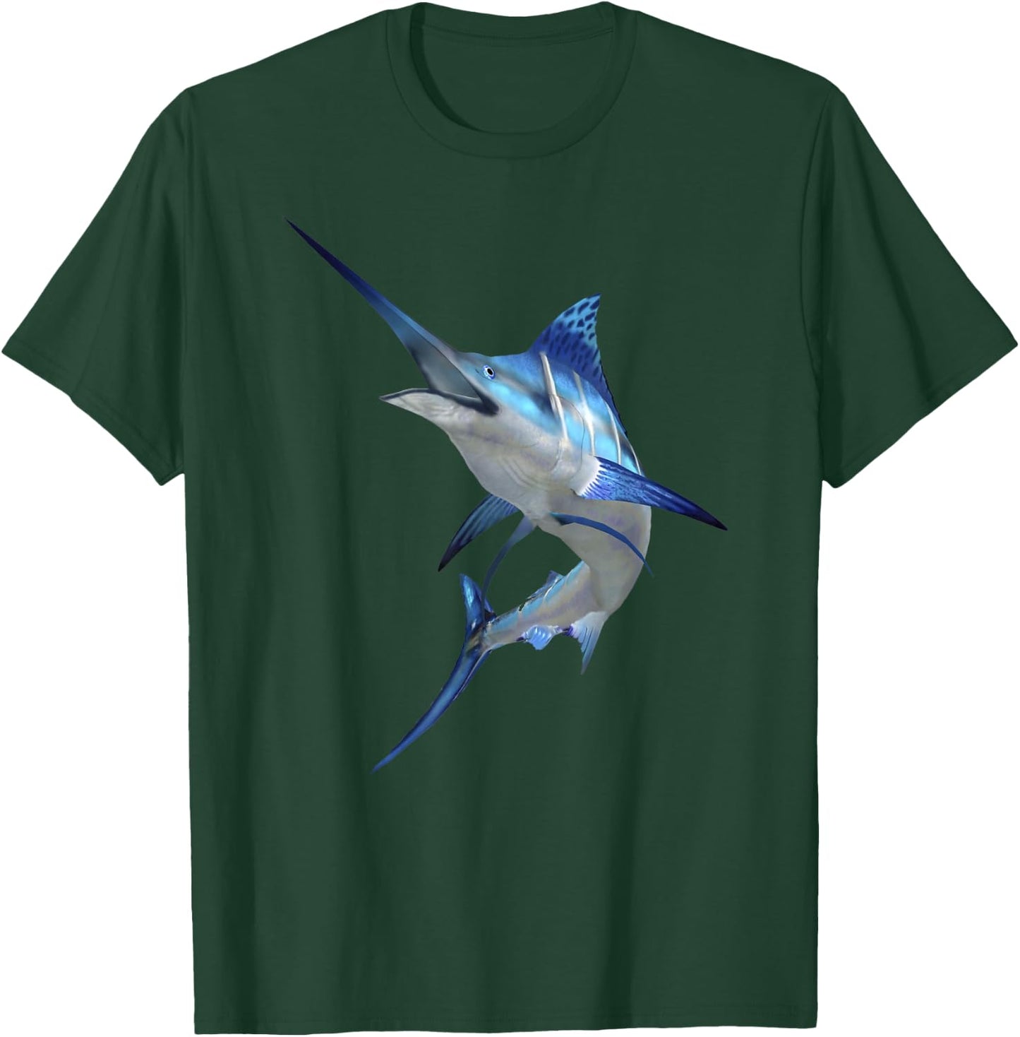 Beautiful Marlin Fish Nautical Fishing Marine Wildlife T-Shirt - T-Shirt | Forest