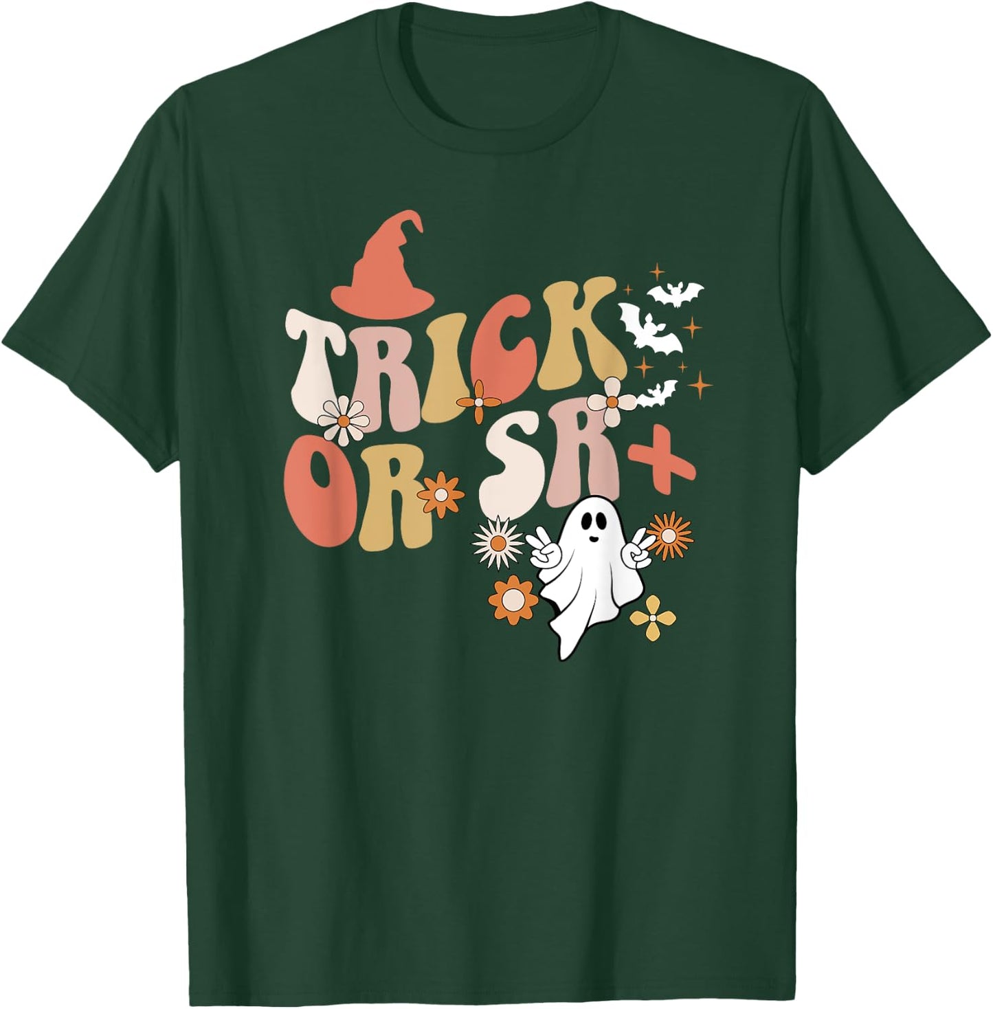 Trick Or SR+ Spooky ABA Therapist Halloween ABA Therapy T-Shirt - T-Shirt | Forest