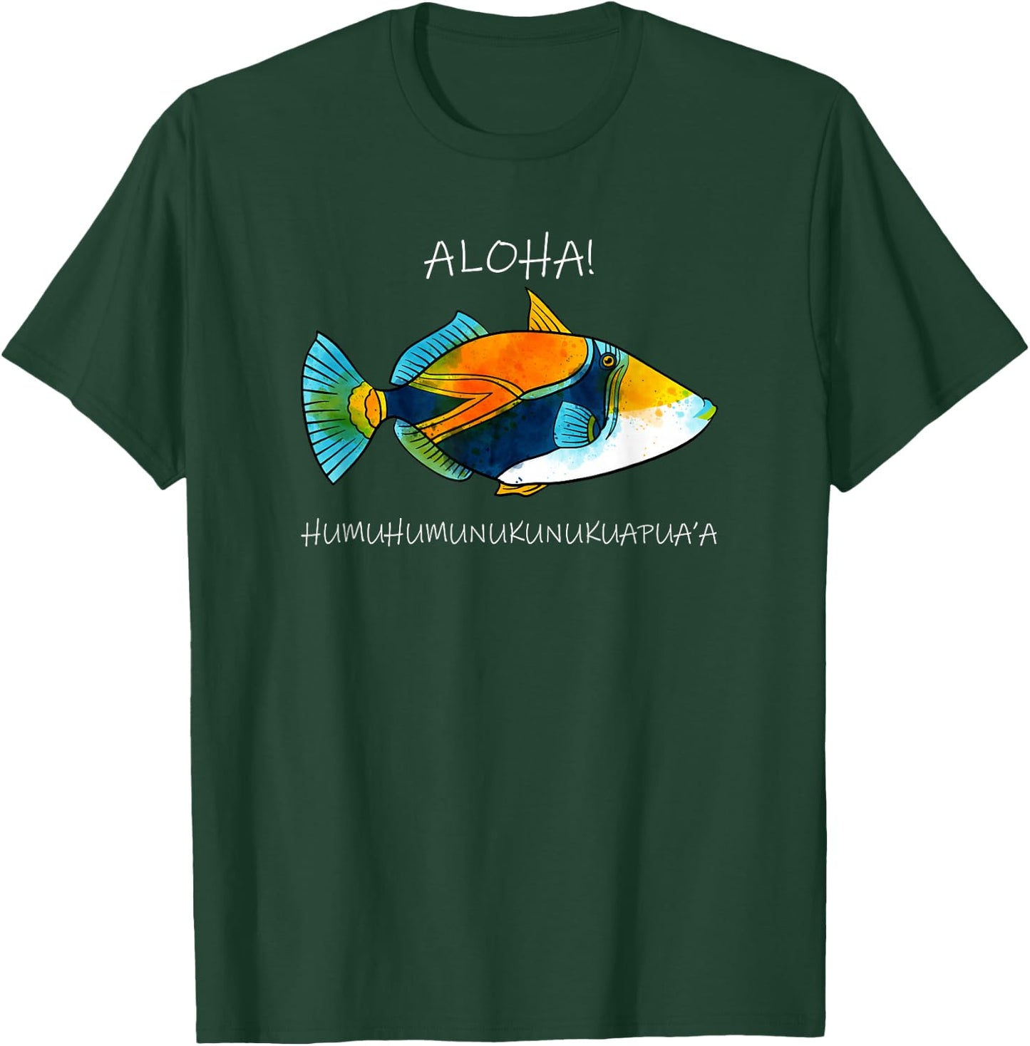 Humuhumunukunukuapua'a Olelo Hawaiian Reef Triggerfish Small T-Shirt - T-Shirt | Forest