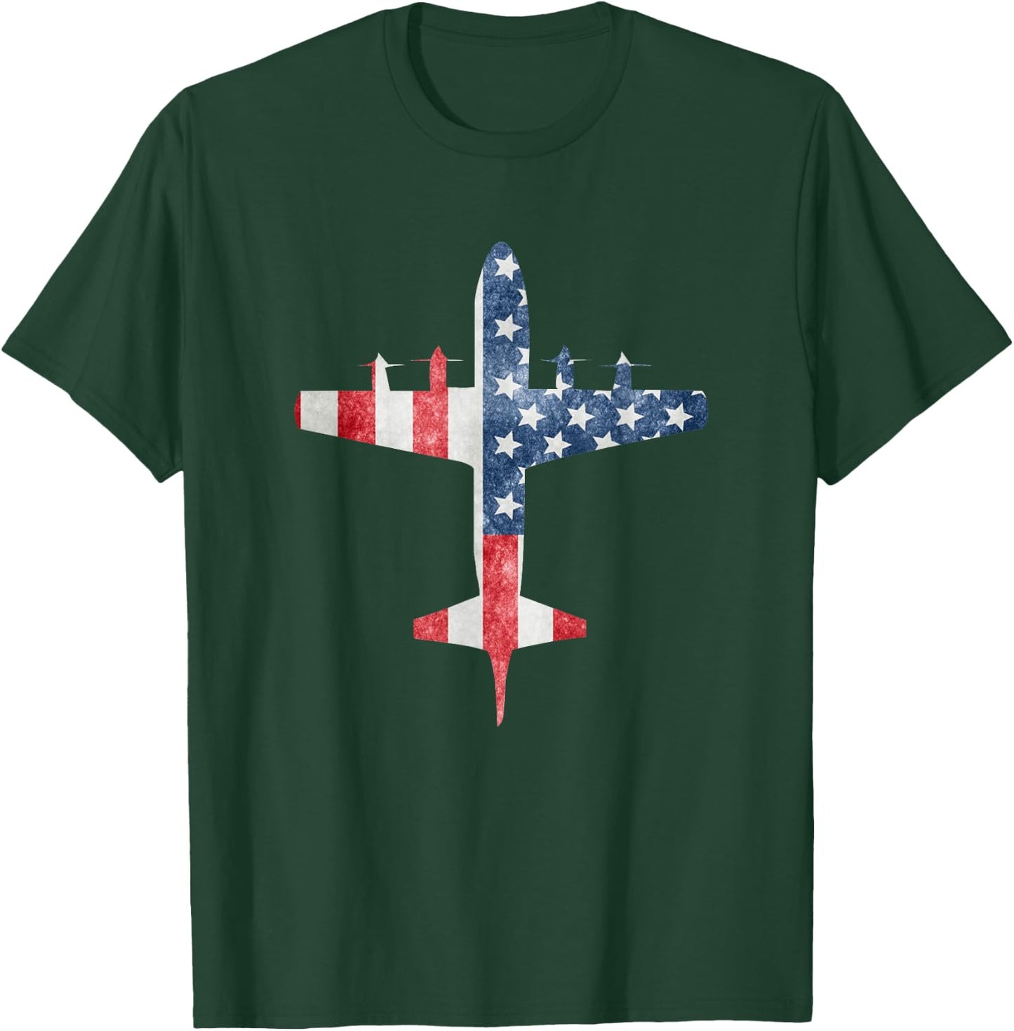P-3 Orion American Flag Aviation Shirt T-Shirt - T-Shirt | Forest