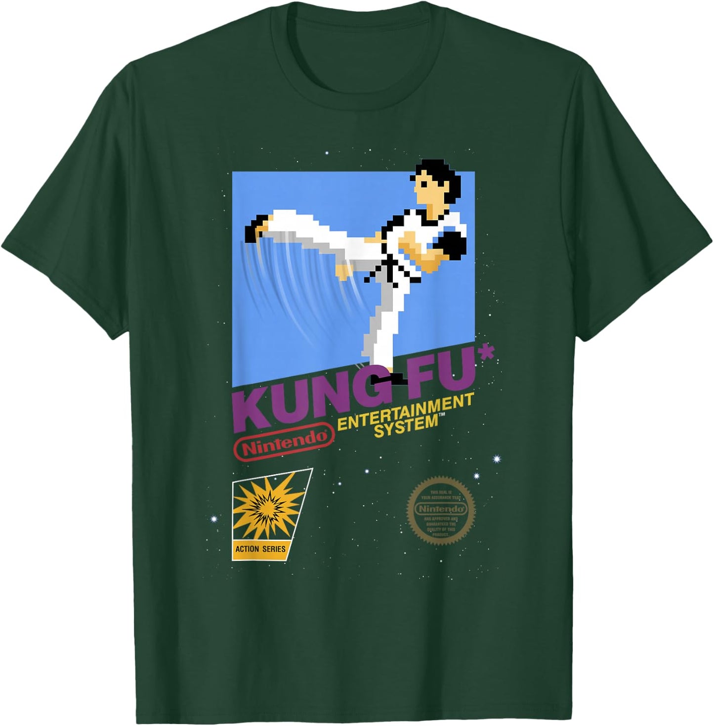 Nintendo NES Kung Fu Action Series Retro Graphic T-Shirt - T-Shirt | Forest
