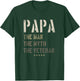 Papa Man Myth Veteran Fathers Day for Military Veterans T-Shirt - T-Shirt | Forest
