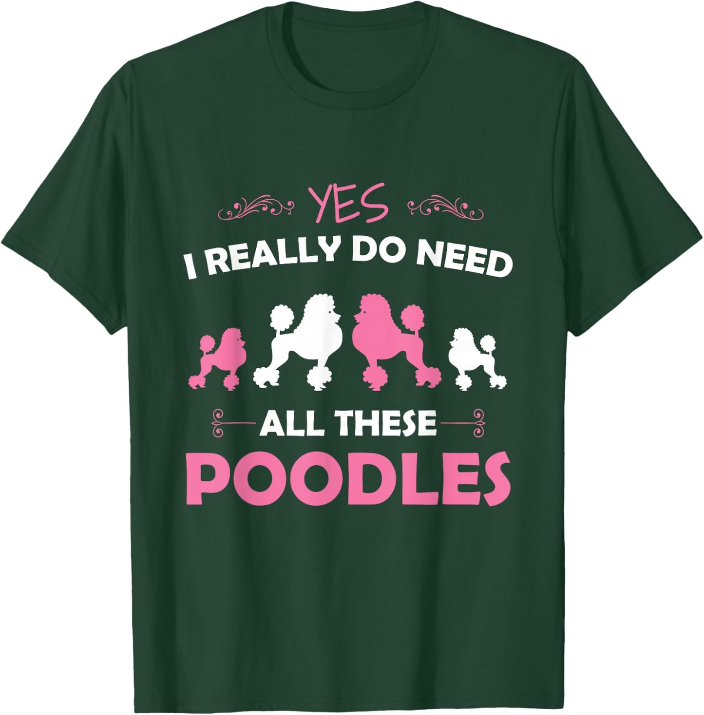 Funny Standard Poodle Dog Lover Puppy Breed Pink T-Shirt - T-Shirt | Forest