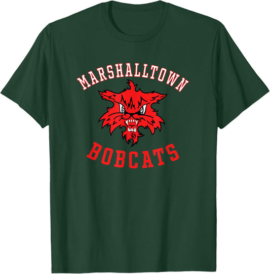 Marshalltown High School Bobcats C8 T-Shirt - T-Shirt | Forest