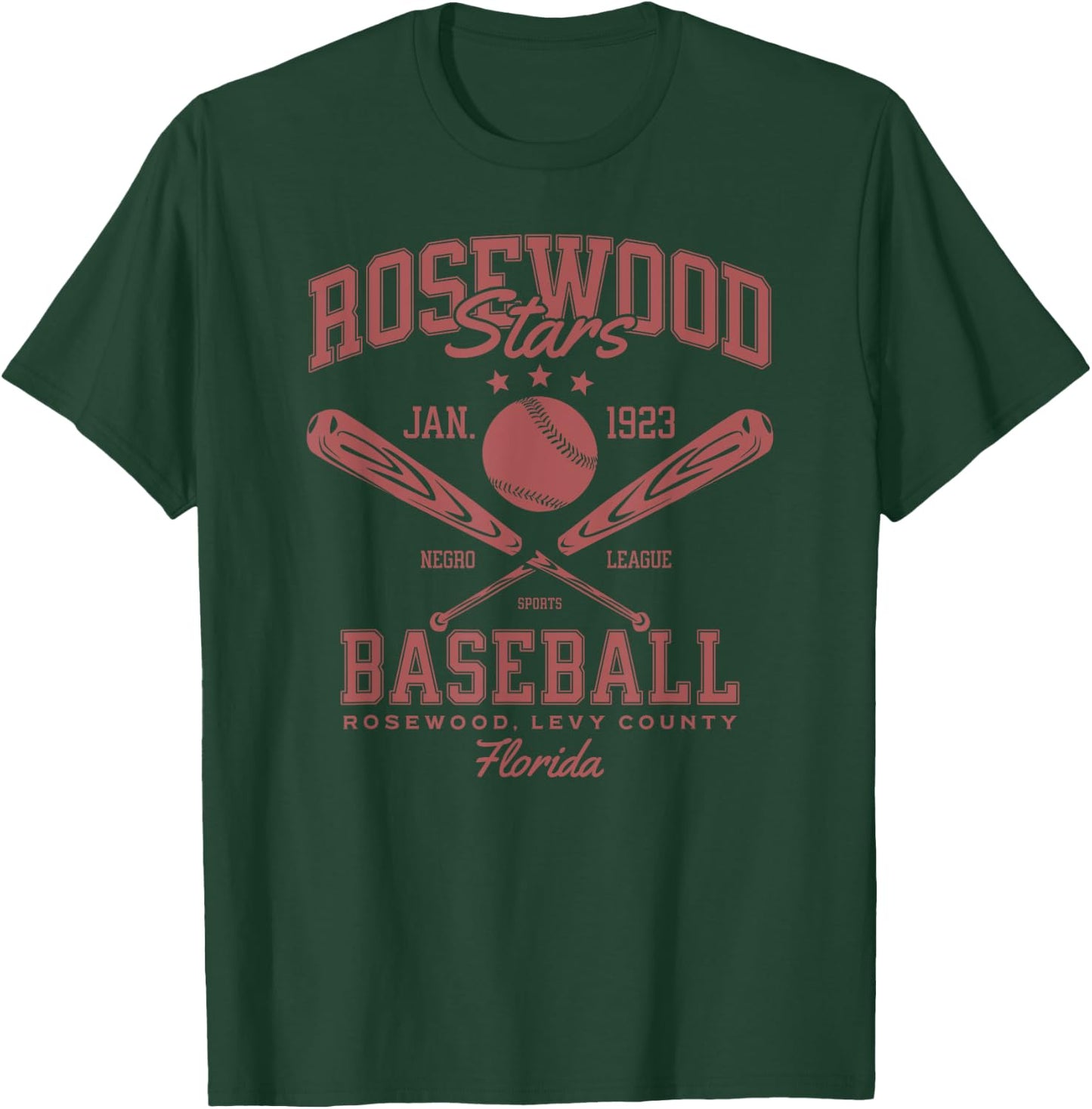 Negro League Baseball Rosewood Satrs 1923 Vintage T-Shirt - T-Shirt | Forest