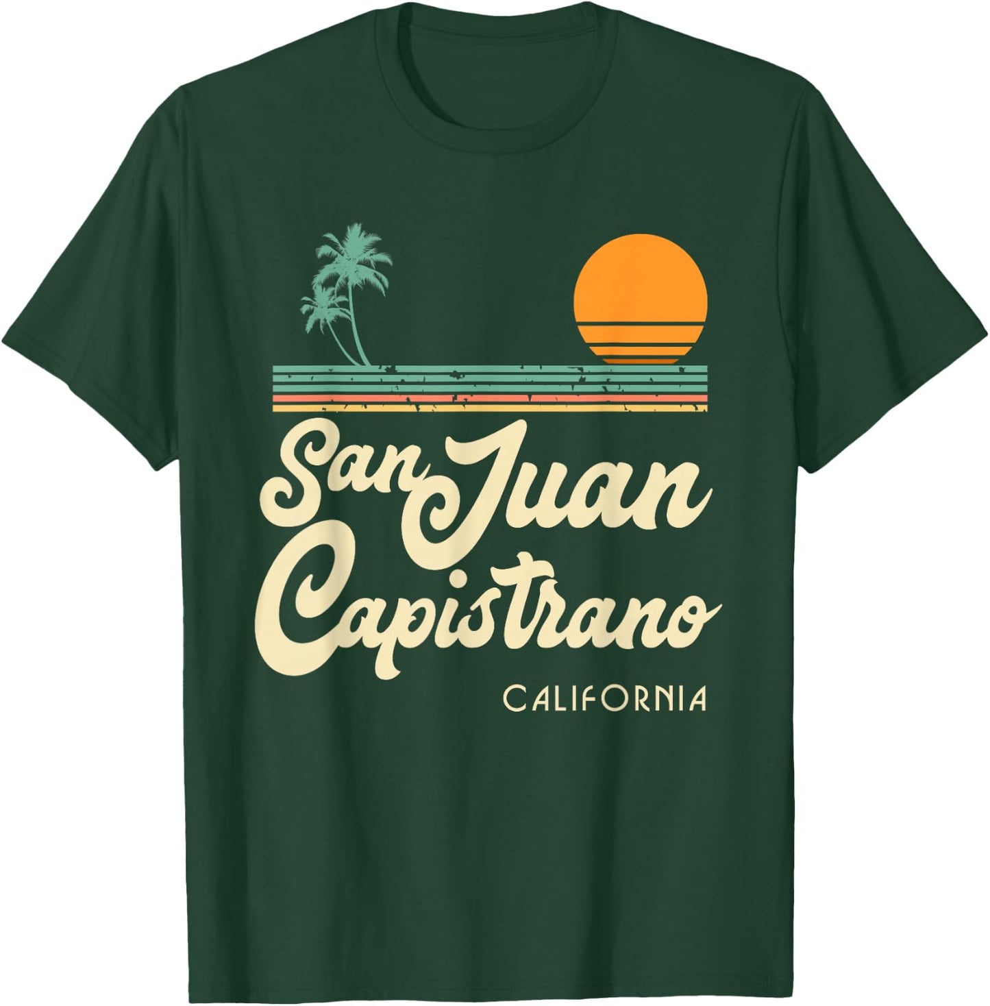 Vintage San Juan Capistrano California Light T-Shirt - T-Shirt | Forest