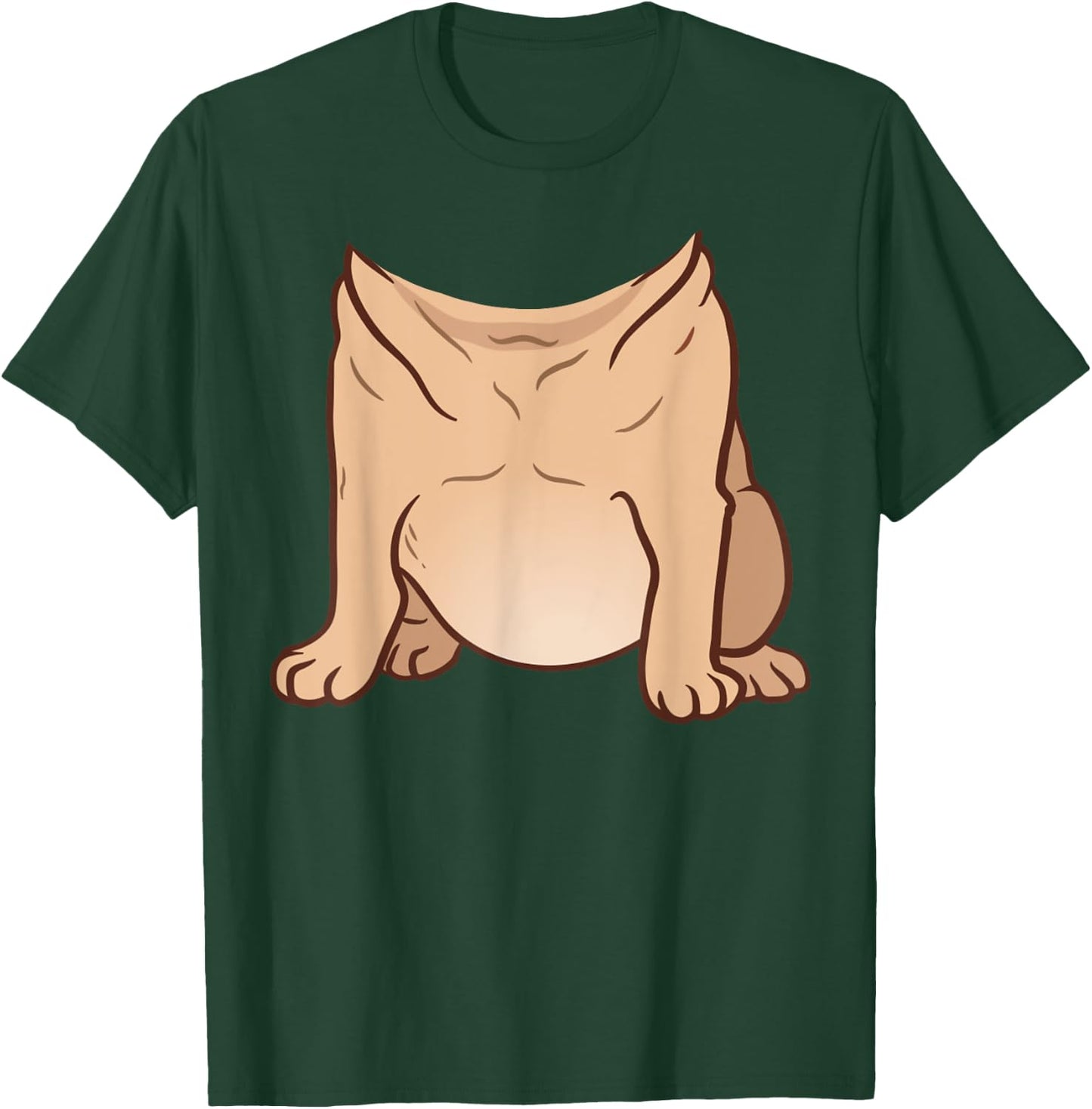 Pug Costume for Halloween Animal Body Cosplay T-Shirt - T-Shirt | Forest