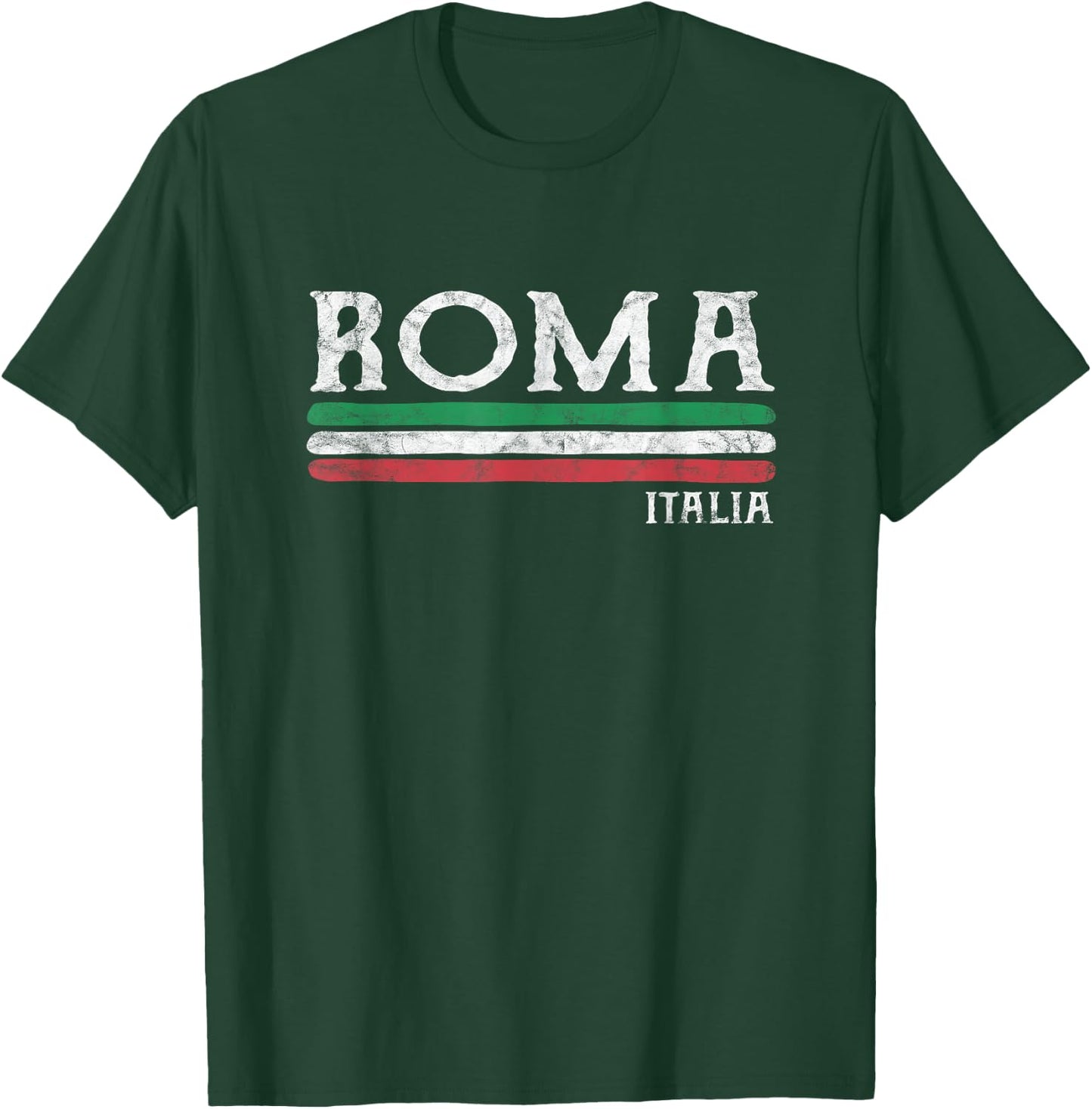 Rome Italy Italian Flag Souvenirs Gift T-Shirt - T-Shirt | Forest