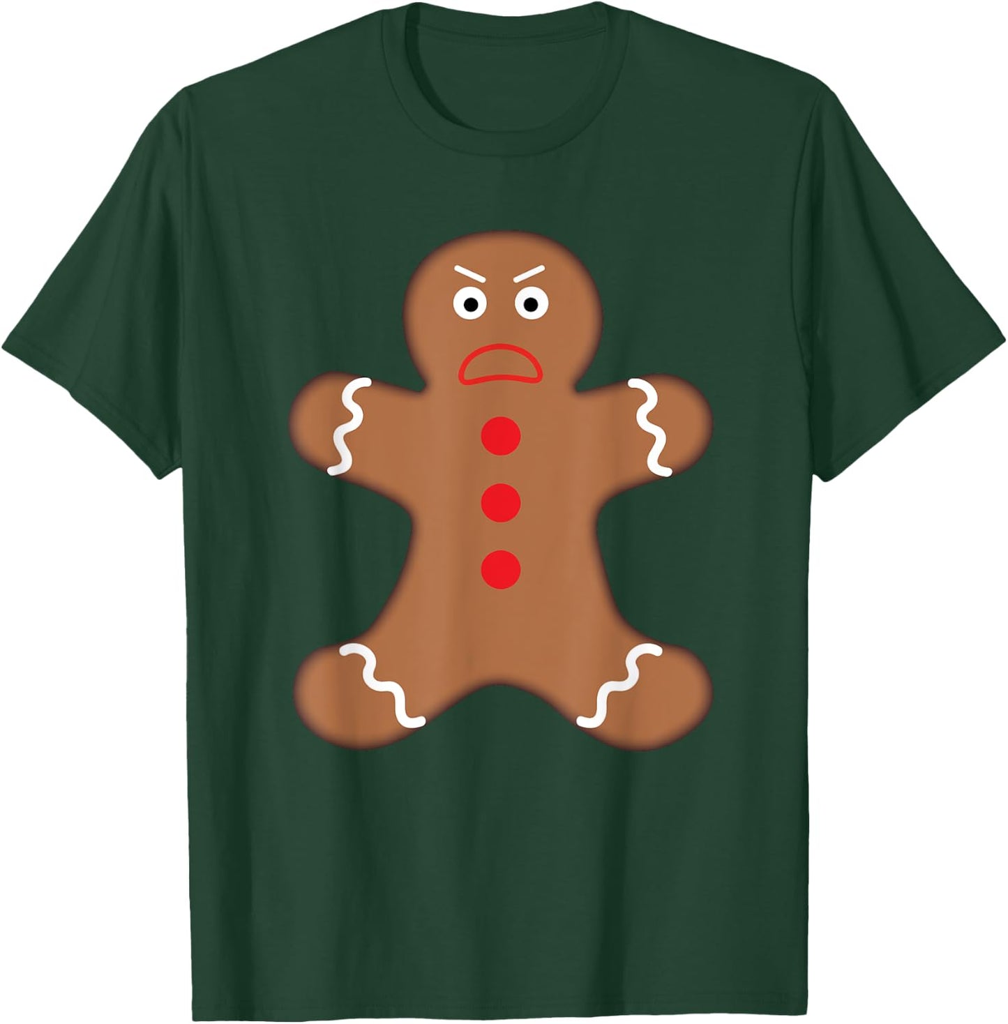Angry Gingerbread Man Shirt - Funny Christmas Cookie Baking T-Shirt - T-Shirt | Forest