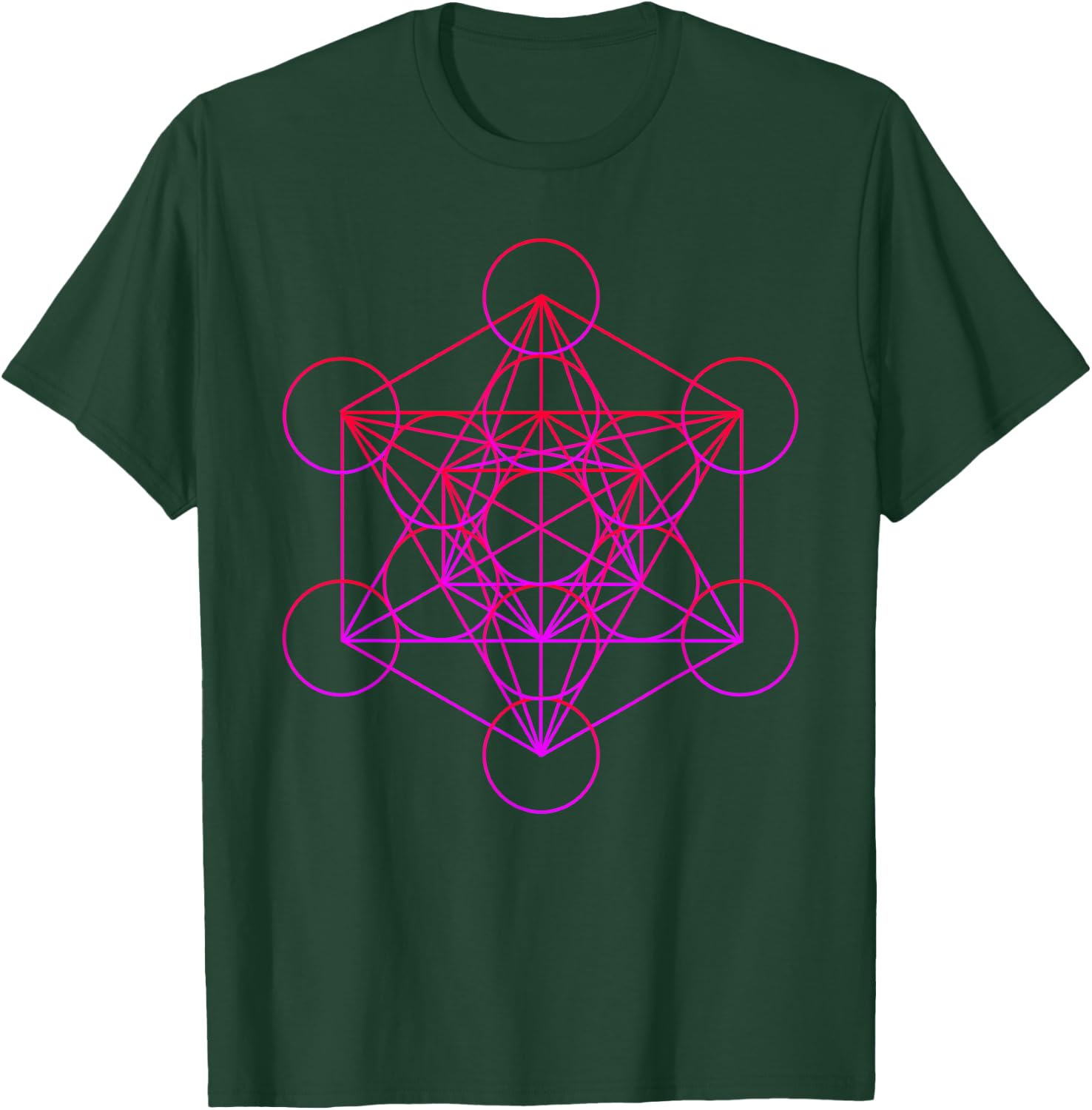 Dodecahedron Sacred Geometry T-Shirt - T-Shirt | Forest