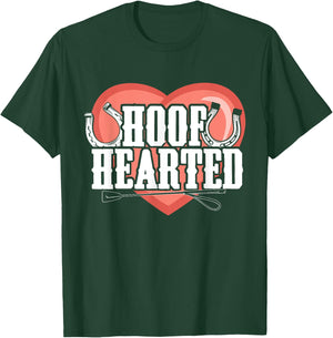Horse Fans Hoof Hearted T-Shirt - T-Shirt | Forest