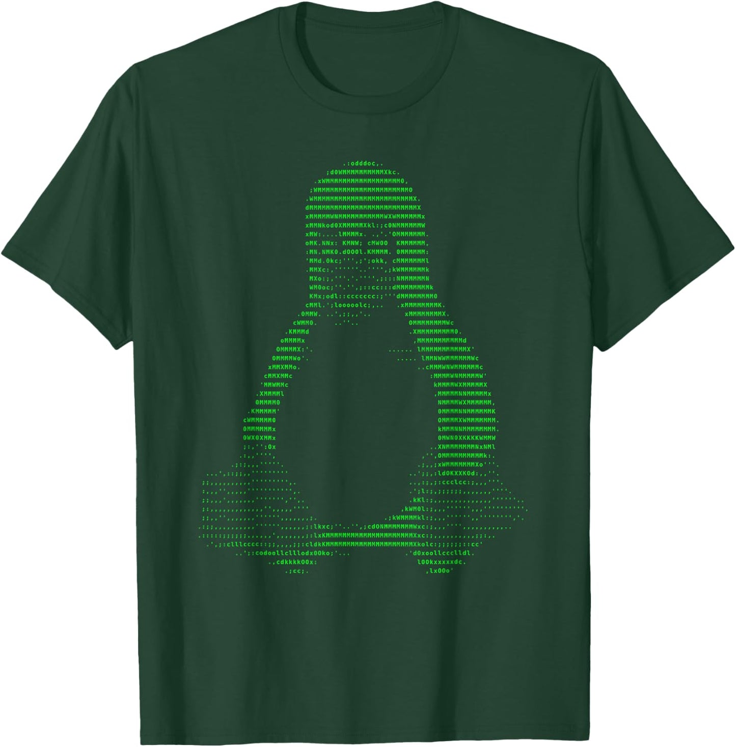 Tux Hacker Coder Sysadmin Printed Casual Design T-Shirt - T-Shirt | Forest