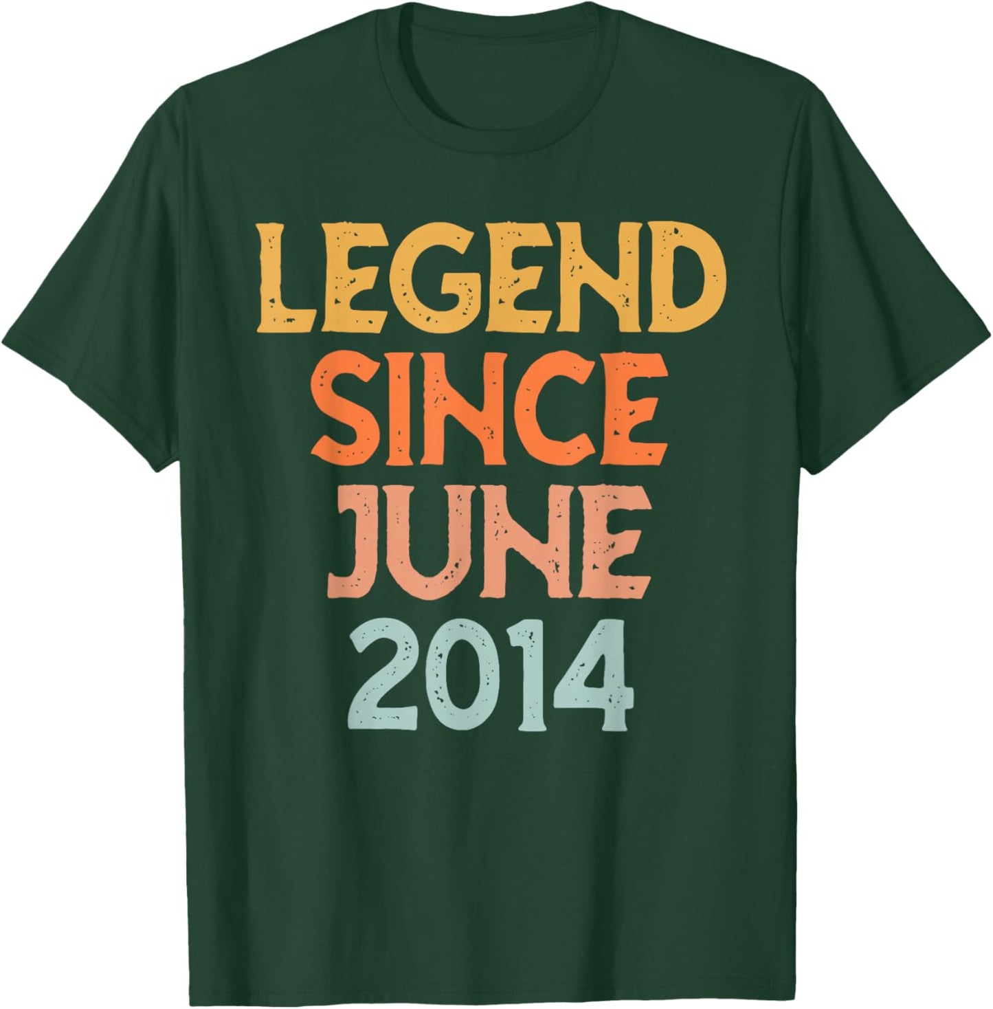 Vintage 2014 Women 12 Year Old June 12th Birthday T-Shirt - T-Shirt | Forest