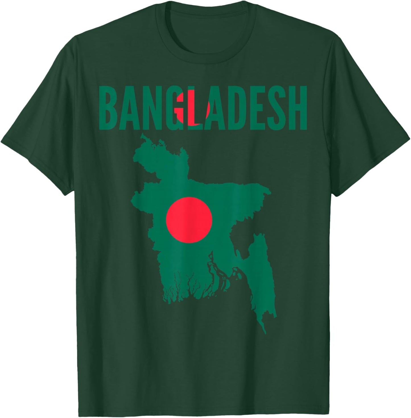 Bangladeshi - Bangladesh Country Map Flag T-Shirt - T-Shirt | Forest