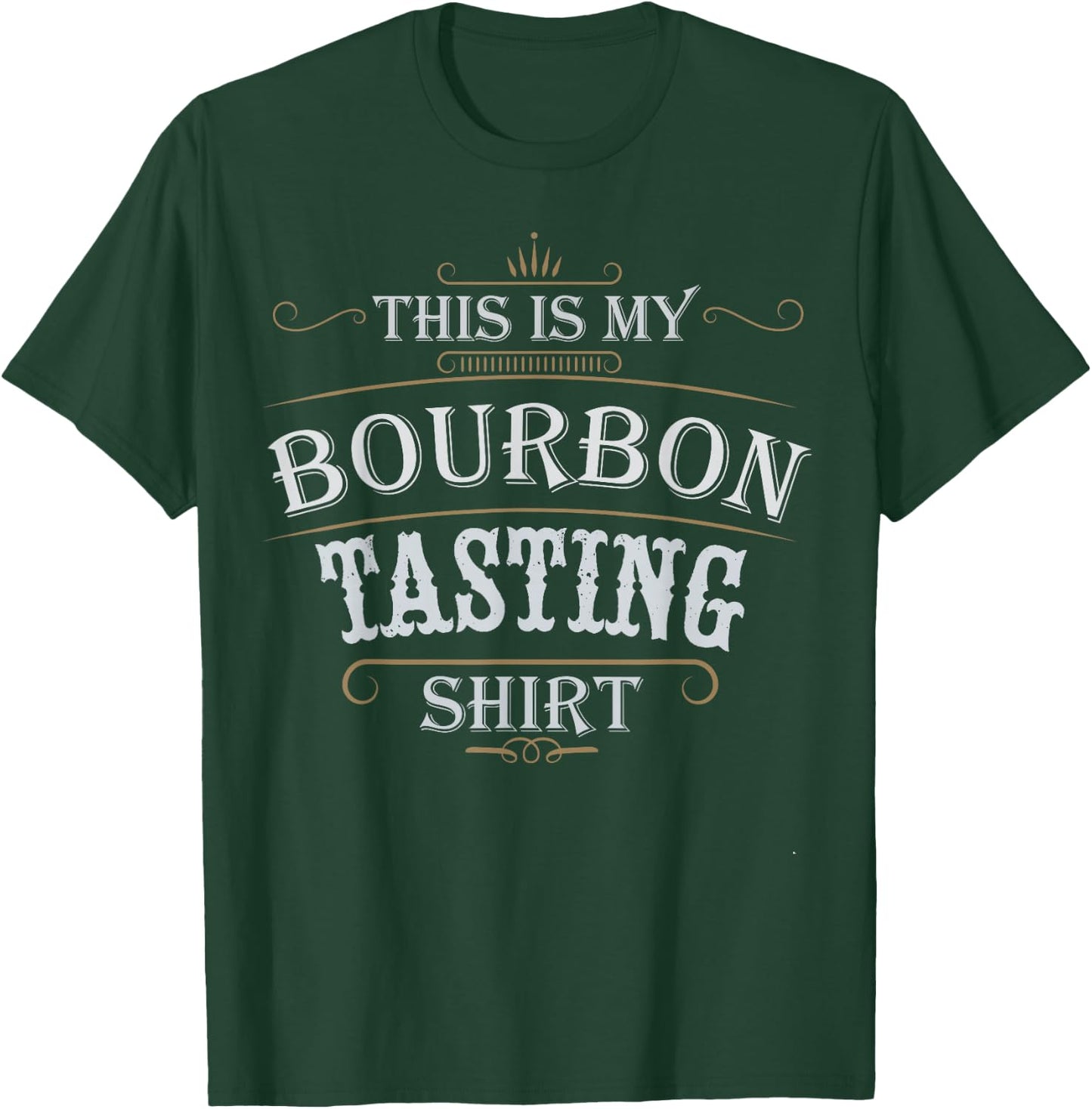 Funny Christmas Whiskey Drinking This Is My Bourbon Tasting T-Shirt - T-Shirt | Forest