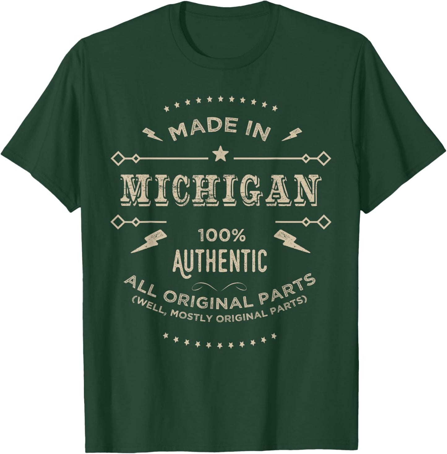 Made In Michigan Is My Home T Shirt T-Shirt - T-Shirt | Forest