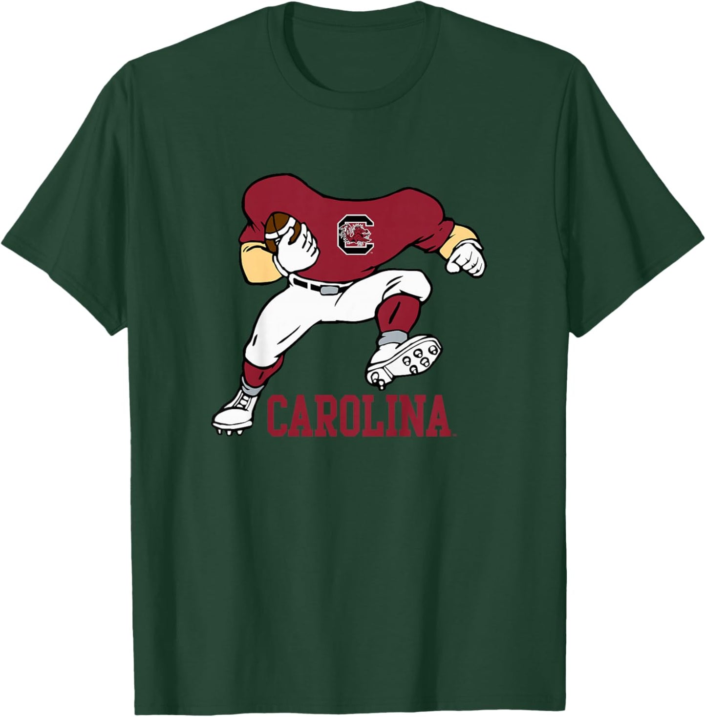 Kids South Carolina Gamecocks Kids Football Player Gray T-Shirt - T-Shirt | Forest