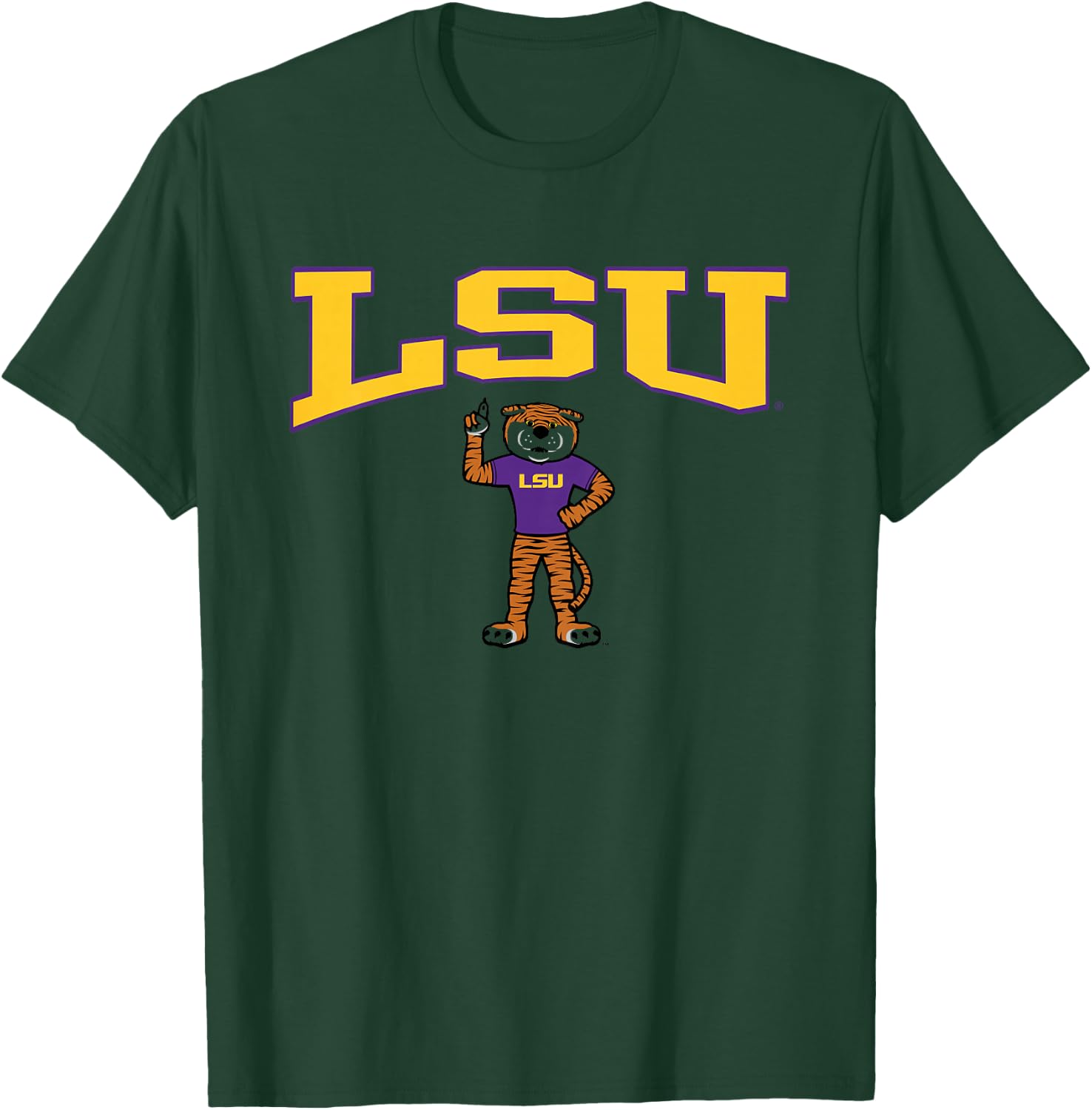 Kids LSU Tigers Kid's Mike White Officially Licensed T-Shirt - T-Shirt | Forest