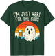 Im Just Here For The Boos Retro Ghost Beer Halloween Costume T-Shirt - T-Shirt | Forest