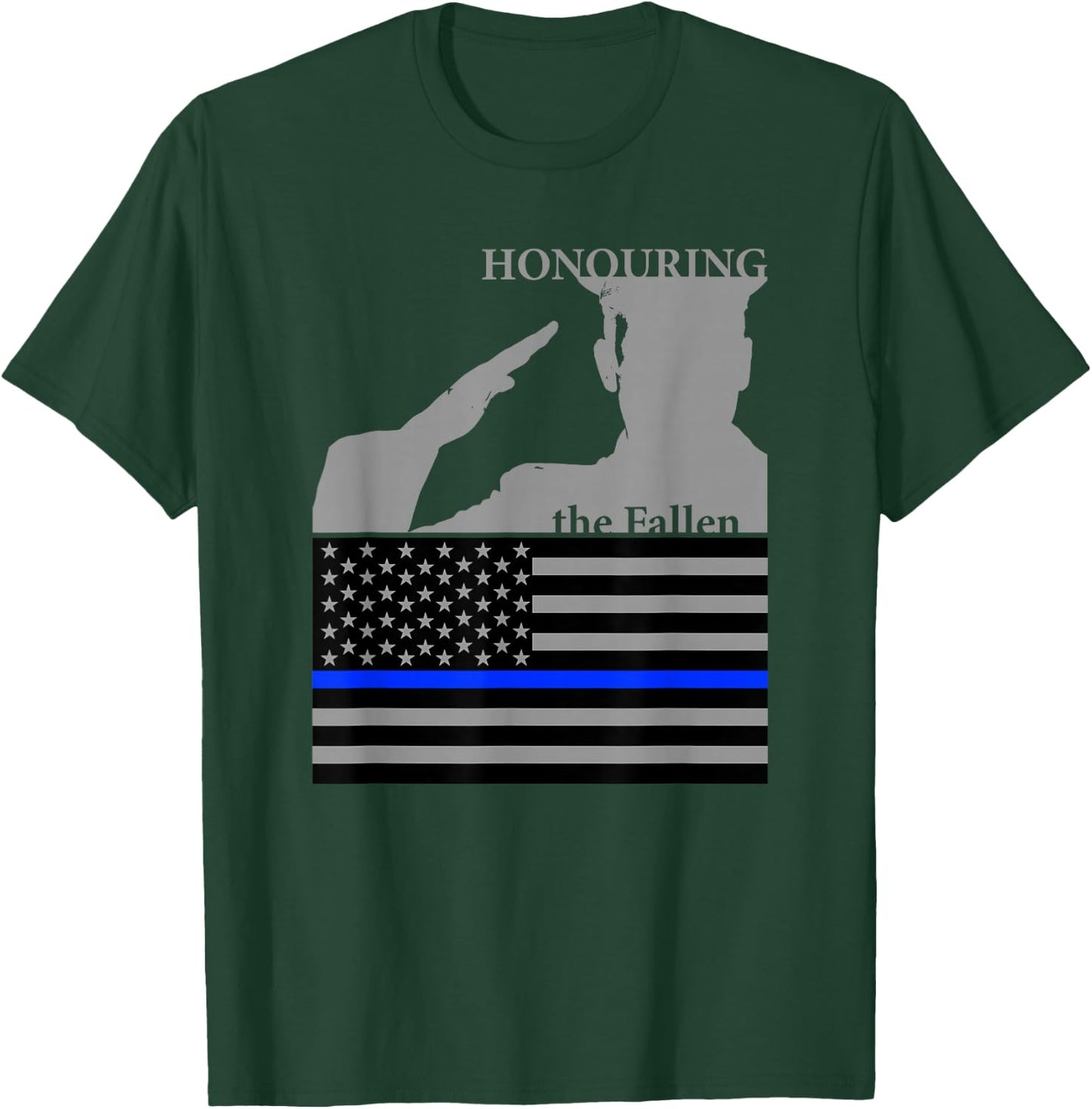 Police Officers Memorial Day | Honoring the Fallen T-Shirt - T-Shirt | Forest
