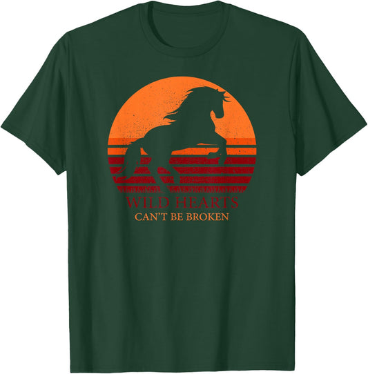 Wild Hearts Can't Be Broken Vintage Horse T-Shirt - T-Shirt | Forest