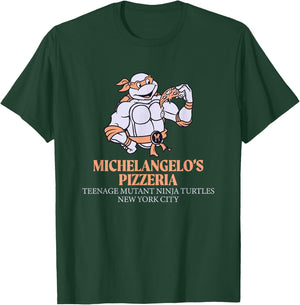 Teenage Mutant Ninja Turtles Michelangelo's Pizzeria T-Shirt - T-Shirt | Forest