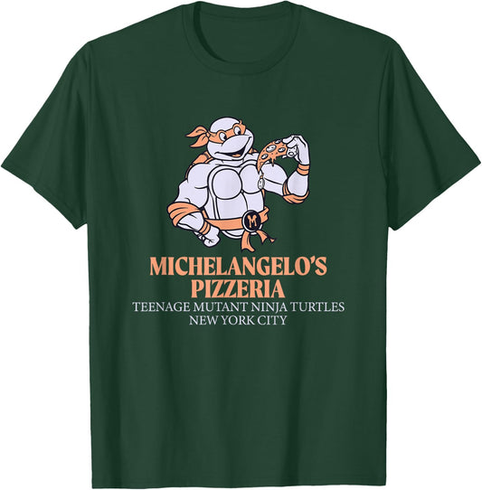 Teenage Mutant Ninja Turtles Michelangelo's Pizzeria T-Shirt - T-Shirt | Forest