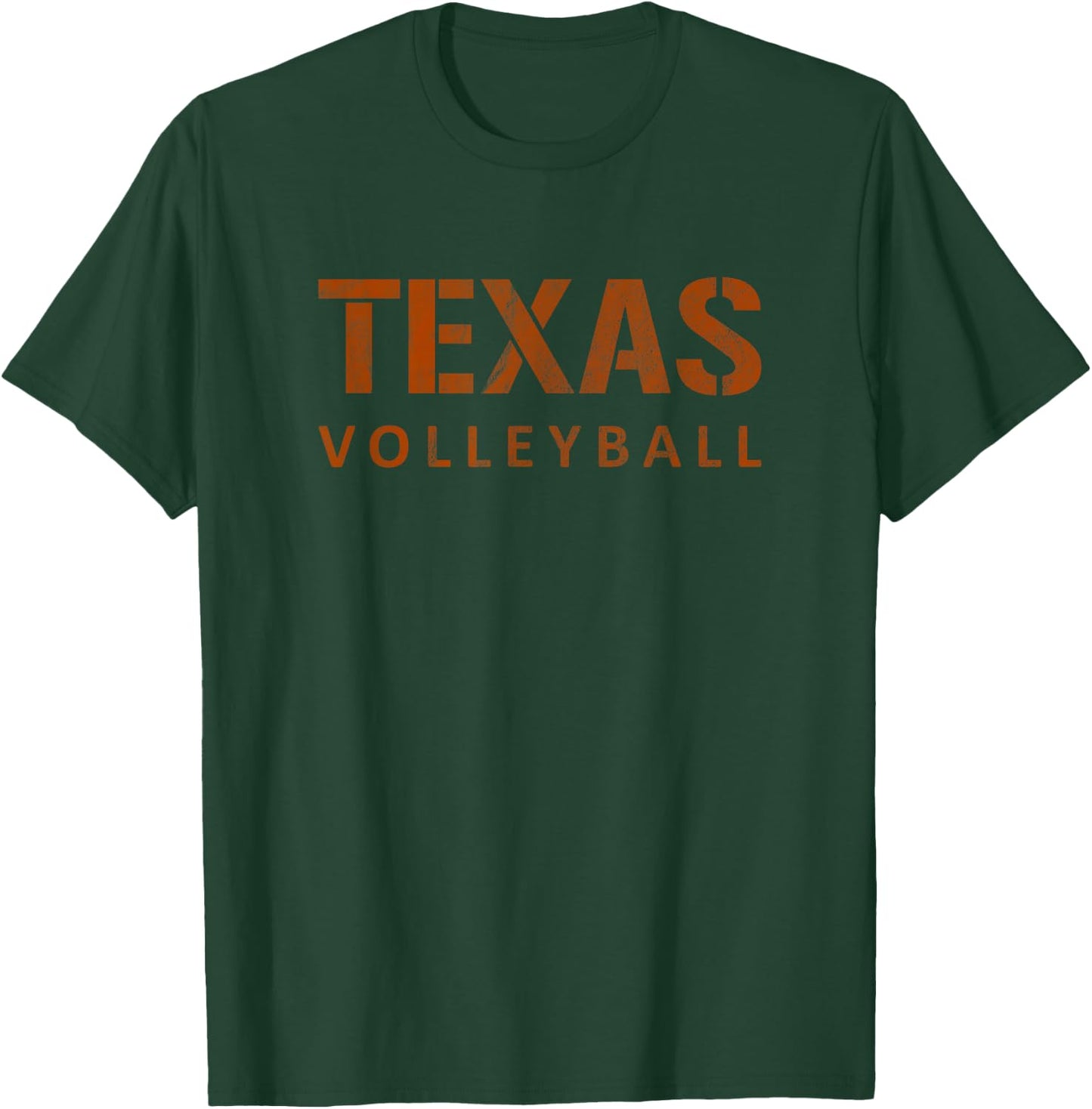 Texas Volleyball Vintage Distressed T-Shirt - T-Shirt | Forest
