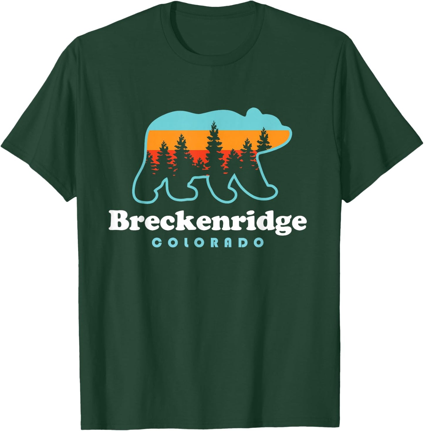 Breckenridge Colorado Bear Mountains Trees T-Shirt - T-Shirt | Forest