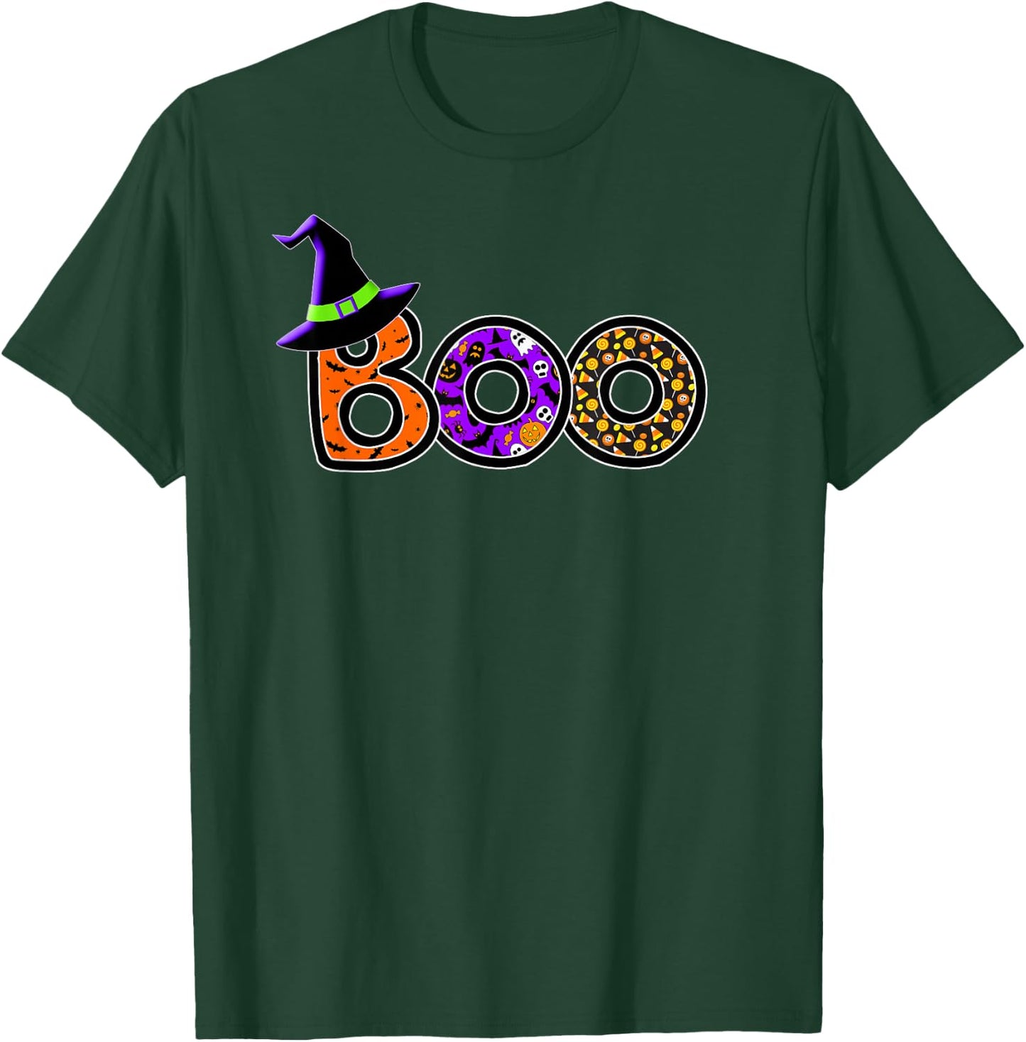 Halloween Trick Treat Boo T-Shirt - T-Shirt | Forest