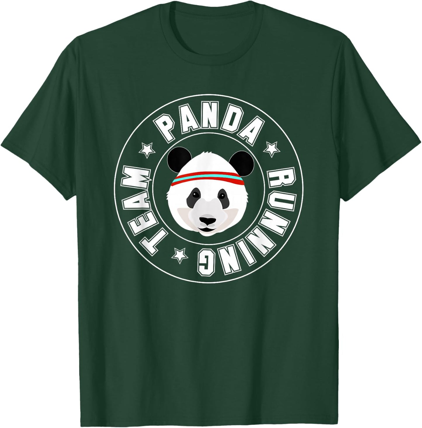Panda Running Team T Shirt T-Shirt - T-Shirt | Forest