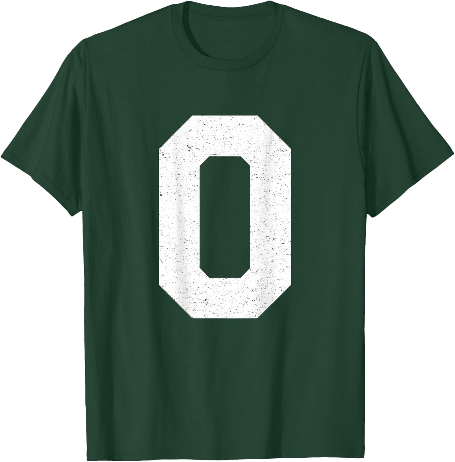 #0 Jersey Uniform Varsity Sports Number T-Shirt - T-Shirt | Forest