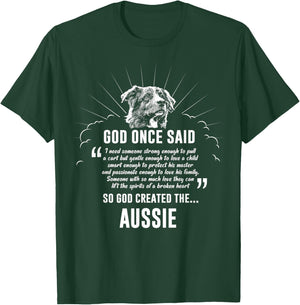 God Once Said Australian Shepherd Dog Gift Women T-Shirt - T-Shirt | Forest