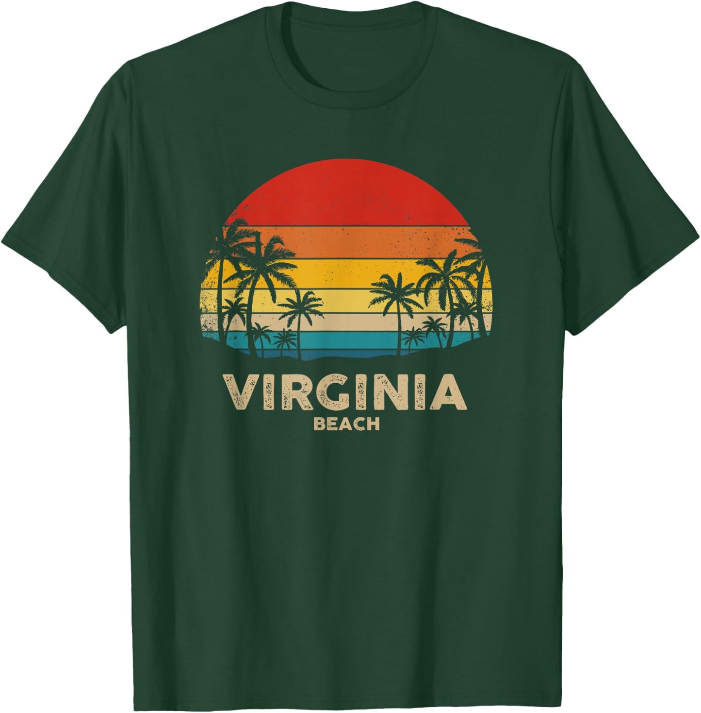 Vintage Virginia - Beach Souvenir T-Shirt - T-Shirt | Forest