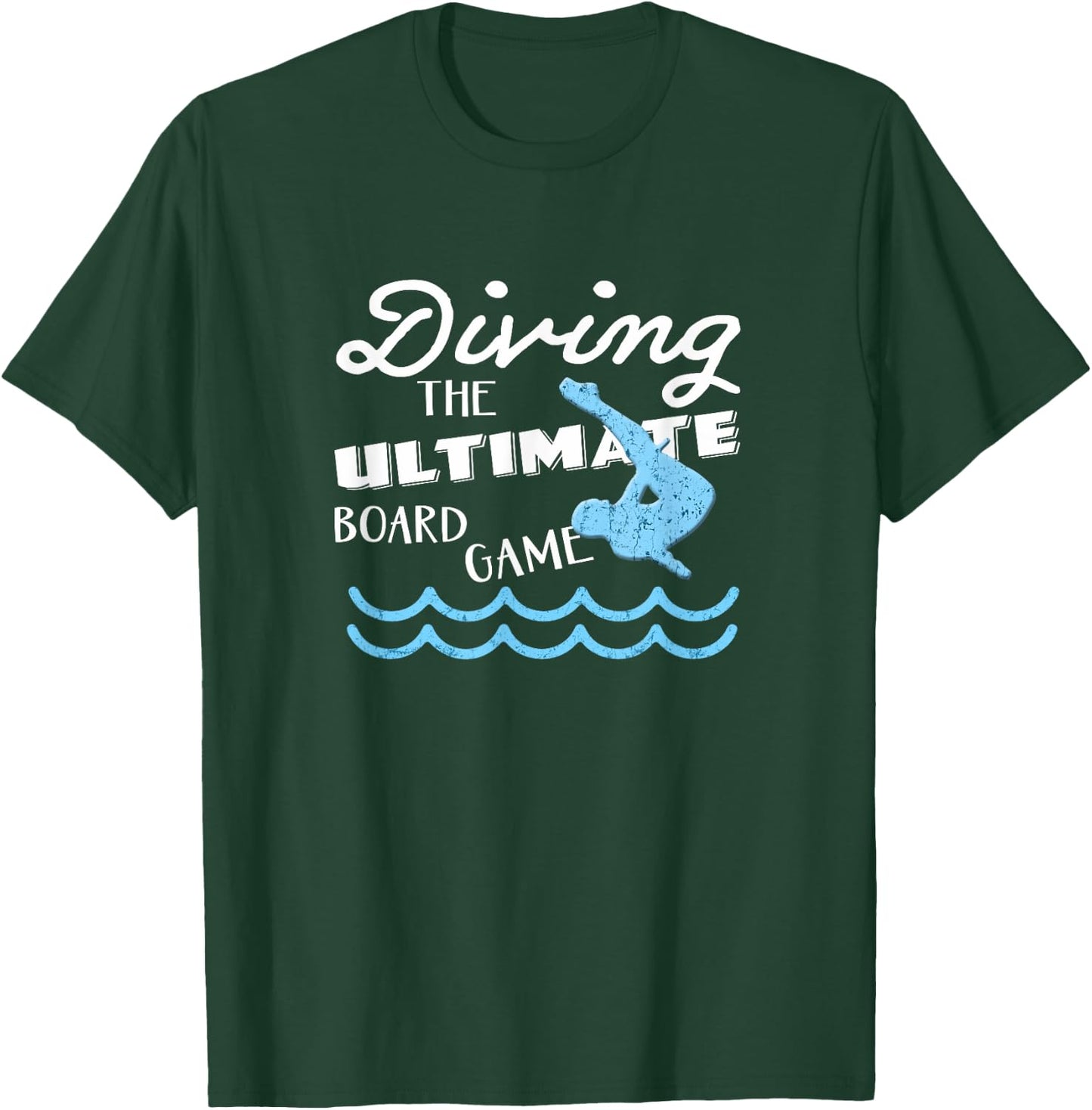 Funny Springboard Divers & Diving Board Game Boys Gift T-Shirt - T-Shirt | Forest