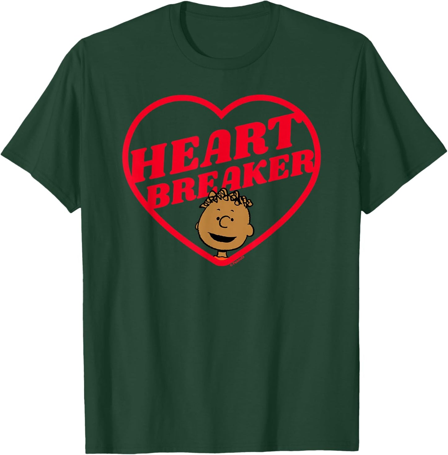 Peanuts Heartbreaker Franklin T-Shirt - T-Shirt | Forest