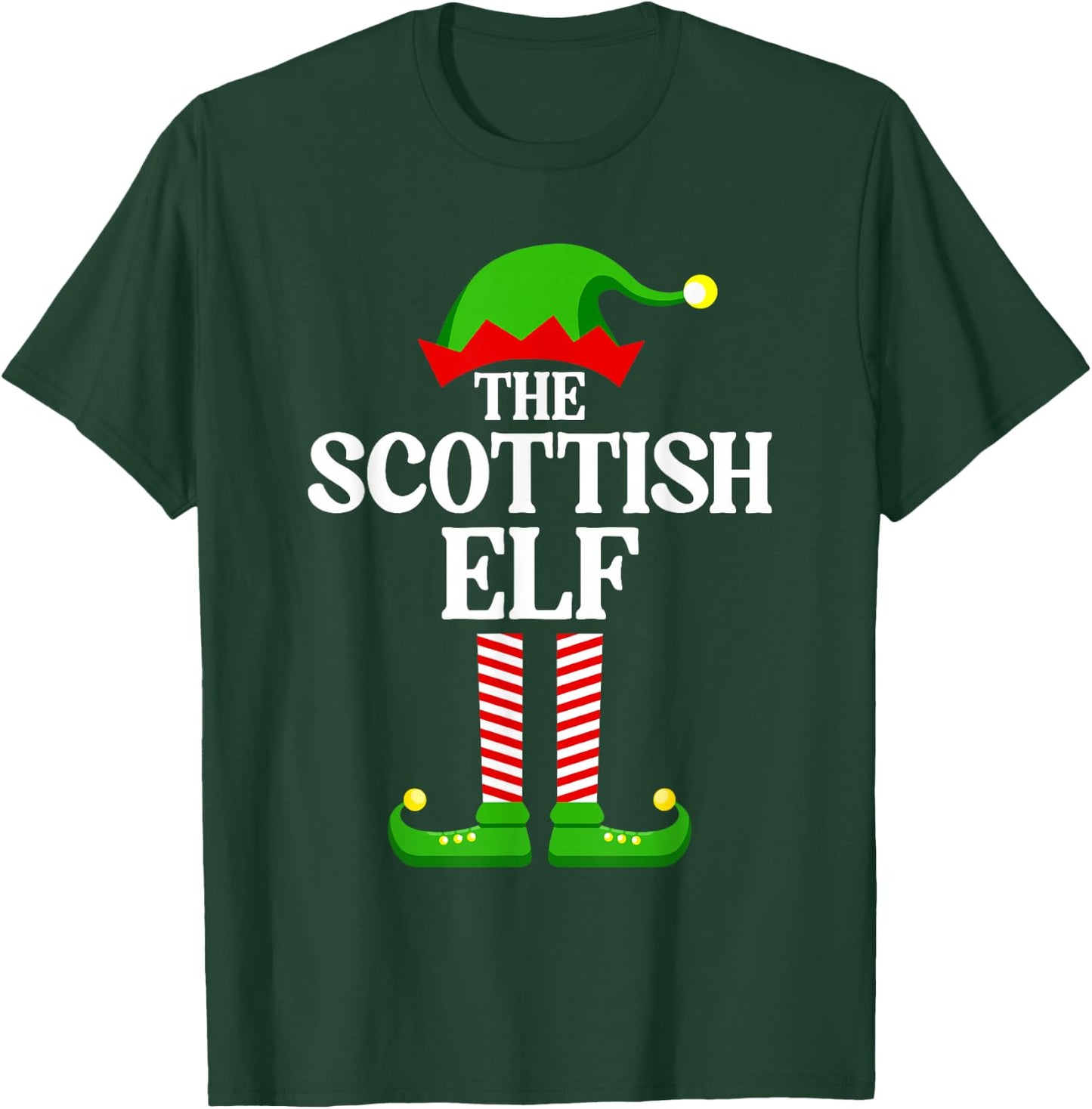 Scottish Elf Family Matching Group Funny Christmas T-Shirt - T-Shirt | Forest