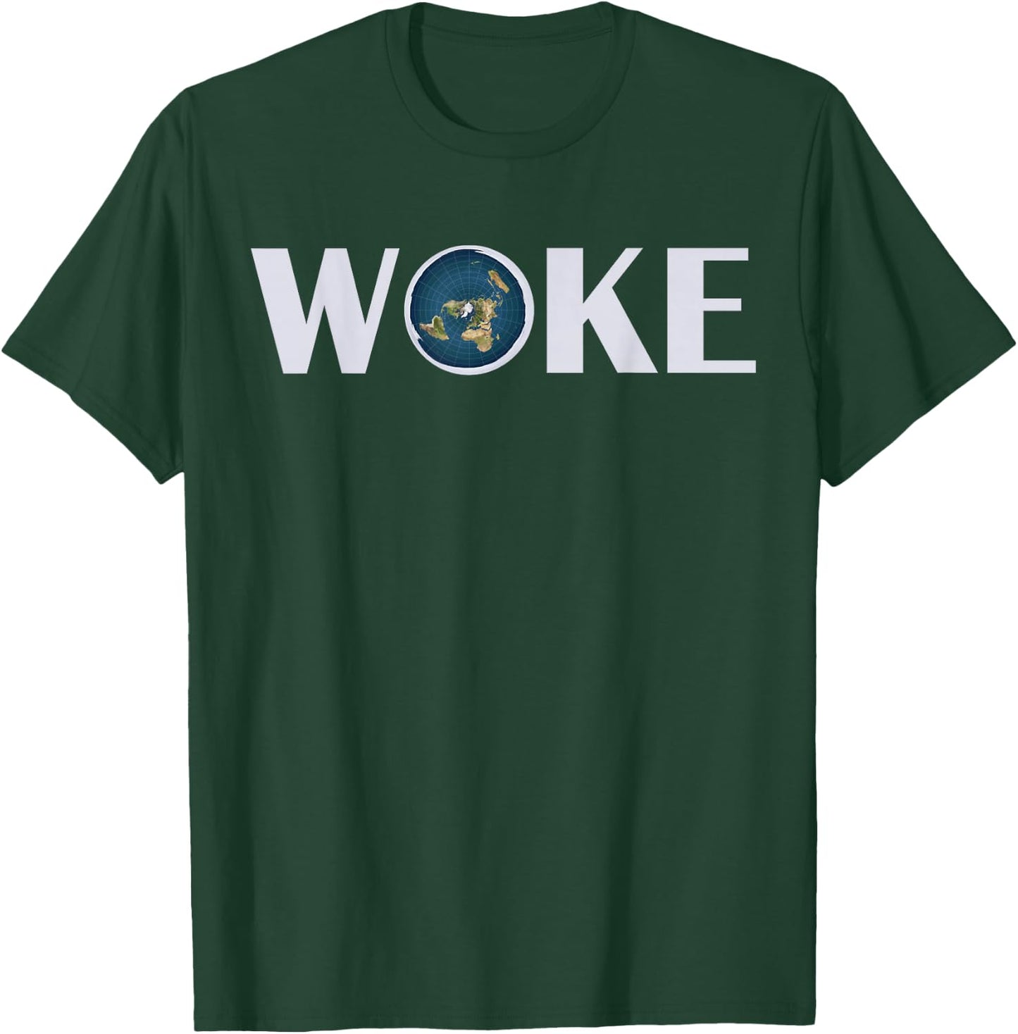 Woke T Shirt Flat Earth Society Planet Women Gift T-Shirt - T-Shirt | Forest