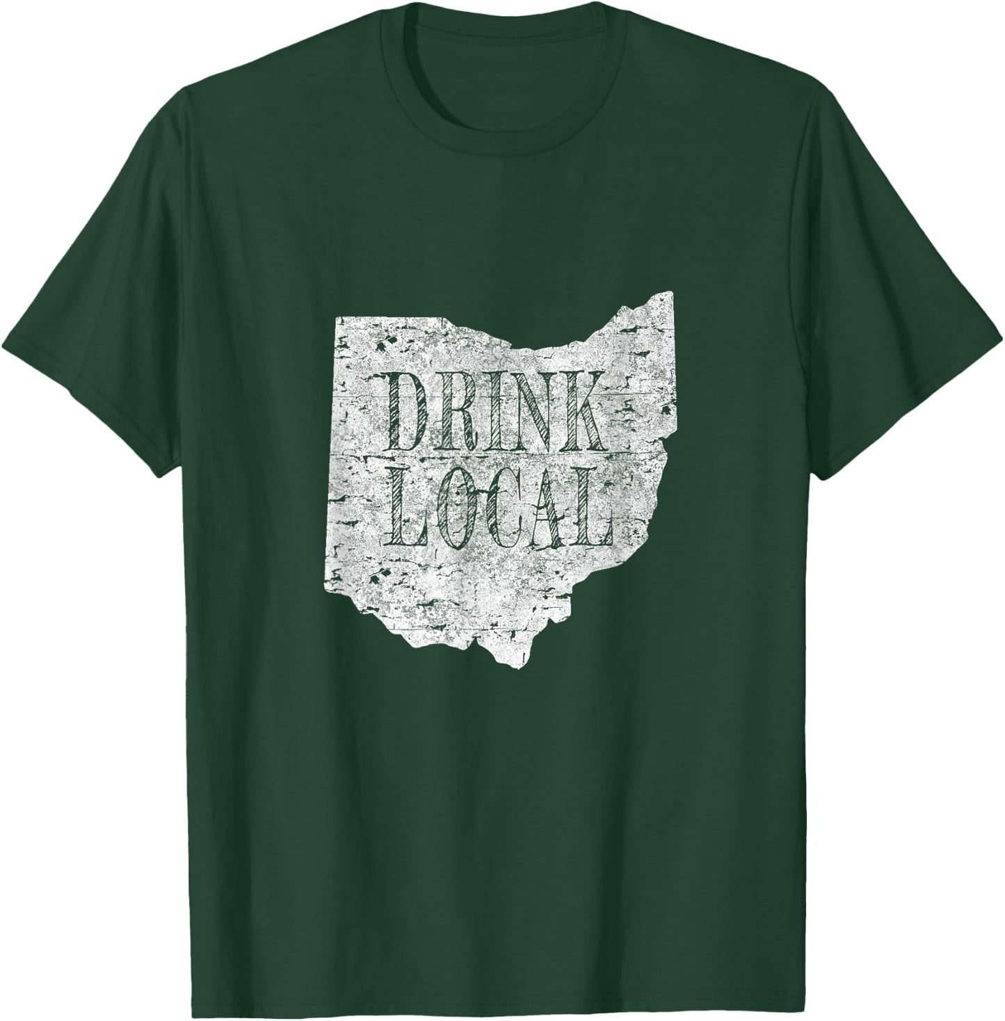 Vintage Drink local craft beer Ohio T-Shirt - T-Shirt | Forest