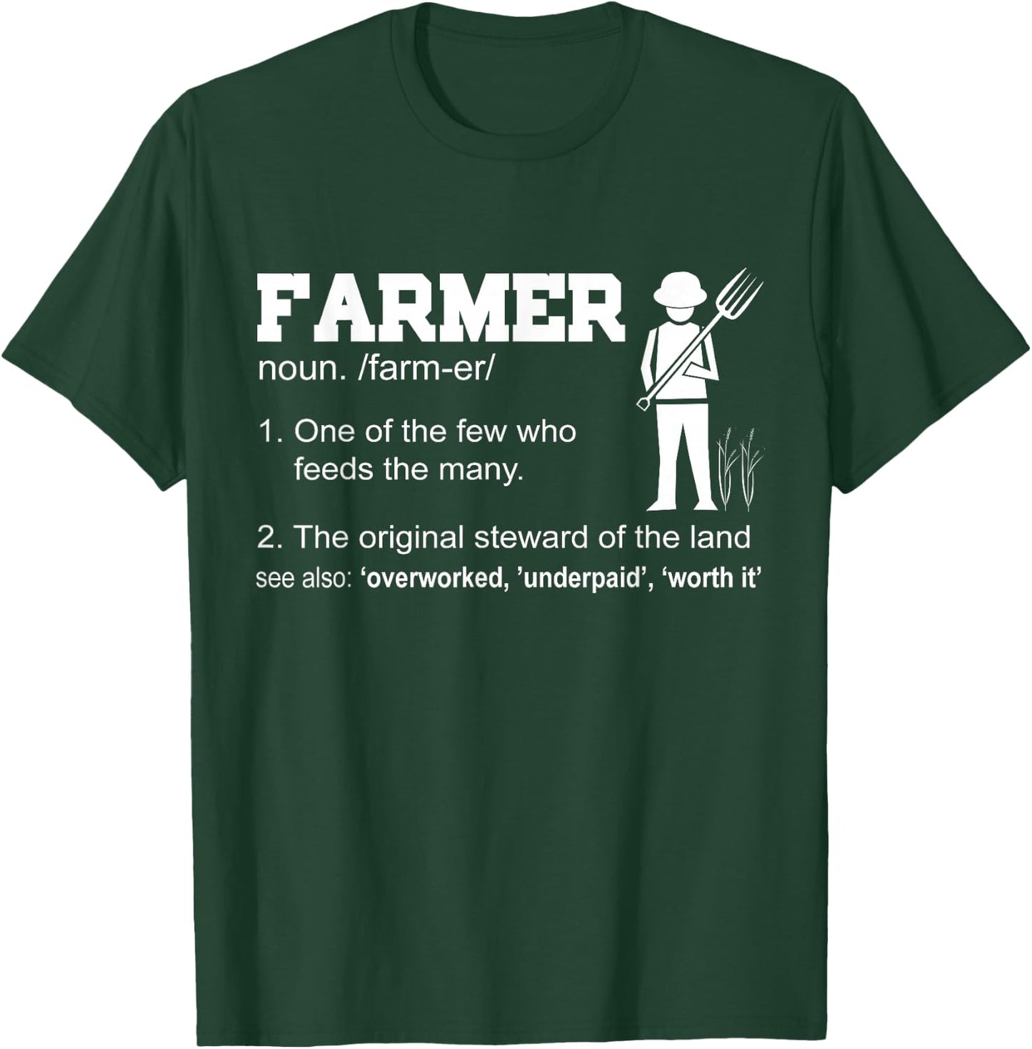 Farmer Funny - One Of The Few Who Feeds The Many T-Shirt - T-Shirt | Forest