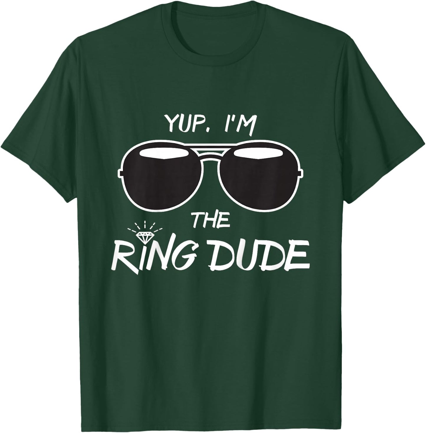 Yup I'm The Ring Dude - Funny Kids Ring Bearer T-Shirt - T-Shirt | Forest