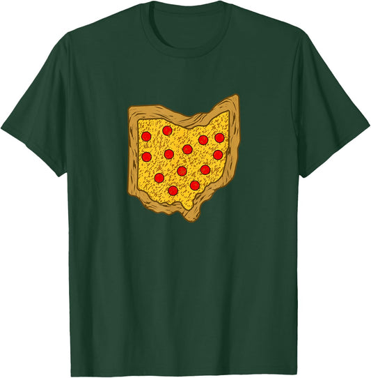 Ohio Pizza Map Shirt T-Shirt - T-Shirt | Forest