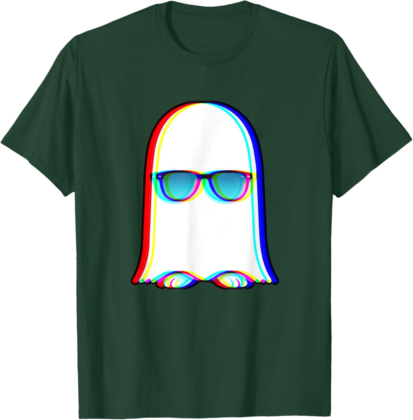 Ghost Trippy Vaporwave Halloween Techno Rave EDM Men T-Shirt - T-Shirt | Forest