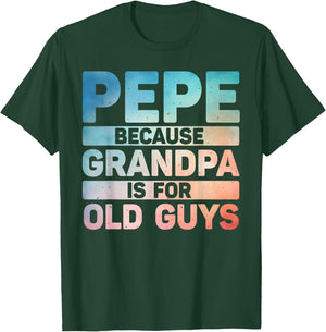 Pepe Design For Grandpa From Grandkids Father's Day Pepe T-Shirt - T-Shirt | Forest