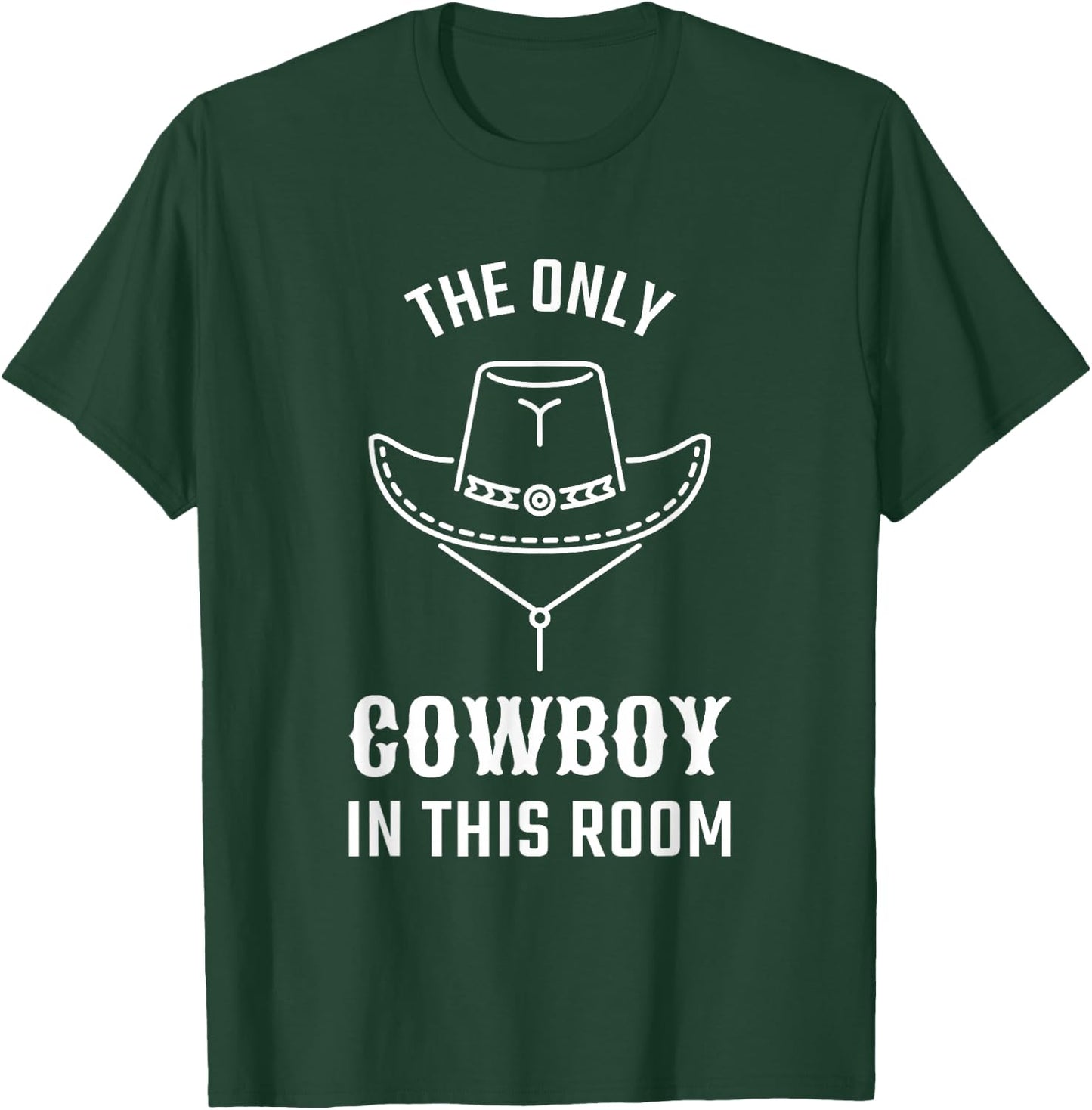 Cool Western Graphic For Boys and Men With Hat Cowboys T-Shirt - T-Shirt | Forest