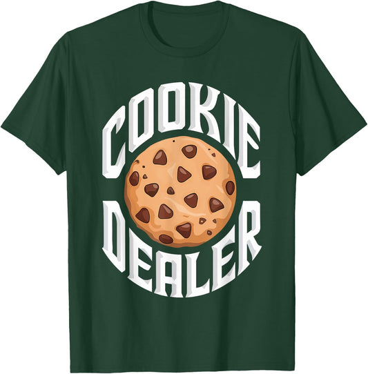 Cookie Dealer Shirt Funny Kids Men Women Cookie Baking Crew T-Shirt - T-Shirt | Forest